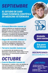 Curso: "El estudio de caso como evidencia científica en medicina veterinaria"